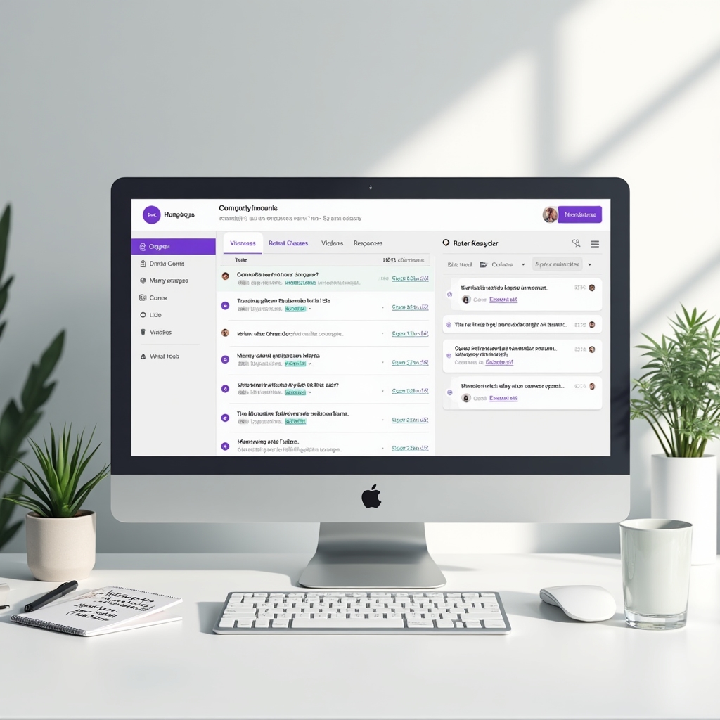 Clean moderated forum interface showing organized tenant discussions
